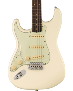 Fender American Vintage II 1961 Stratocaster Electric Guitar. Left-Hand, Rosewood Fingerboard, Olympic White