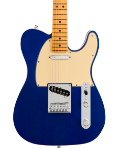 Fender American Ultra Telecaster Electric Guitar. Maple FB, Cobra Blue