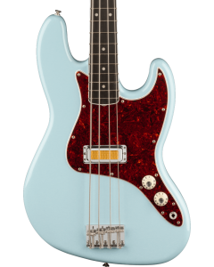 Fender Gold Foil Jazz Electric Bass. Ebony Fingerboard, Sonic Blue