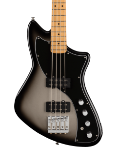 Fender Player Plus Active Meteora Electric Bass. Maple Fingerboard, Silverburst TGF33