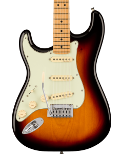 Fender Player Plus Stratocaster Electric Guitar. Left-Hand, Maple Fingerboard, 3-Color Sunburst
