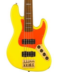 Fender MonoNeon Jazz Electric Bass V. Maple Fingerboard, Neon Yellow