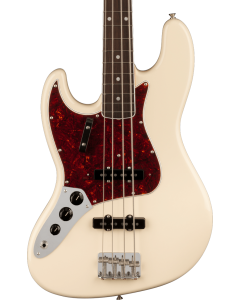 Fender American Vintage II 1966 Jazz Electric Bass. Left-Hand, Rosewood Fingerboard, Olympic White