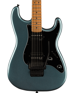Squier Contemporary Stratocaster HH FR. Roasted Maple Fingerboard, Black Pickguard, Gunmetal Metallic TGF33