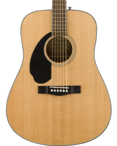 Fender CD-60S Left Hand Acoustic Guitar. Walnut FB, Natural