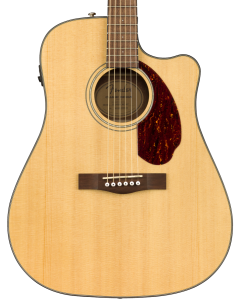 Fender CD-140SCE Dreadnought Acoustic Electric Guitar. Walnut FB, Natural w/case