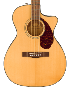 Fender CC-140SCE Concert Acoustic Electric Guitar w/ Case. Walnut Fingerboard, Natural