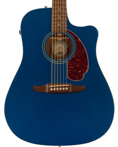 Fender Redondo Player Acoustic Guitar. Walnut Fingerboard, Tortoiseshell Pickguard, Lake Placid Blue TGF33