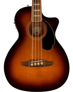 Fender Kingman Acoustic Bass. Walnut Fingerboard, Black Pickguard, Shaded Edge Burst