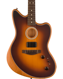 Fender Acoustasonic Player Jazzmaster Acoustic Electric Guitar. Rosewood Fingerboard, 2-Color Sunburst TGF33