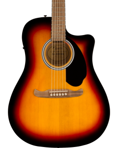 Fender FA-125CE Dreadnought Acoustic Guitar, Walnut Fingerboard, Sunburst