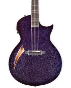 ESP LTD TL-6 Thinline Acoustic-Electric Guitar Purple Sparkle Burst