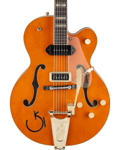 Gretsch G6120 Eddie Cochran Signature Hollow Body Electric Guitar with Bigsby. Rosewood FB, Western Maple Stain TGF33