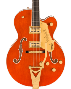 Gretsch Nashville Hollow Body Guitar with String-Thru Bigsby and Gold Hardware, Ebony Fingerboard, Orange Stain