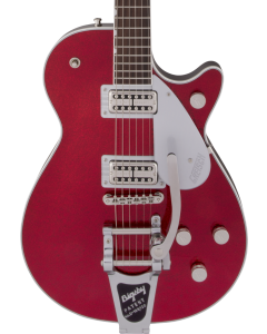 Gretsch G6129T Players Edition Jet FT with Bigsby Electric Guitar. Rosewood FB, Red Sparkle