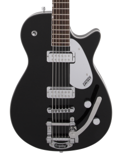Gretsch G5260T Electromatic Jet Baritone Electric Guitar with Bigsby. Laurel FB, Black