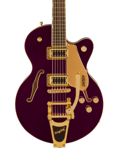 Gretsch G5655TG Electromatic Center Block Jr. Single-Cut Guitar with Bigsby and Gold Hardware, Laurel Fingerboard, Amethyst