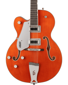 Gretsch G5420LH Electromatic Classic Hollow Body Single-Cut Guitar, Left-Handed, Laurel Fingerboard, Orange Stain