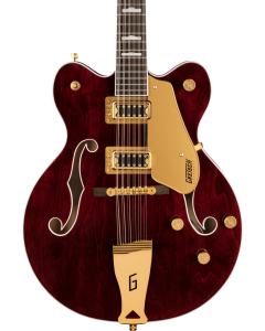 Gretsch G5422G-12 Electromatic Classic Hollow Body Double-Cut 12-String Guitar with Gold Hardware, Laurel Fingerboard, Walnut Stain
