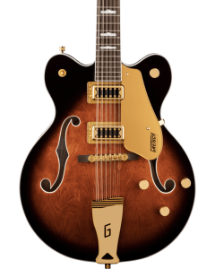 Gretsch G5422G-12 Electromatic Classic Hollow Body Double-Cut 12-String Guitar with Gold Hardware, Laurel Fingerboard, Single Barrel Burst TGF33