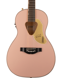 Gretsch G5021E Rancher Penguin Parlor Acoustic Electric Guitar, Shell Pink