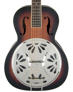 Gretsch G9241 Alligator Biscuit Round-Neck Resonator Guitar with Fishman Nashville Pickup, 2-Color Sunburst TGF33