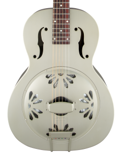 Gretsch G9201 Honey Dipper Round-Neck, Brass Body Biscuit Cone Resonator Guitar, Shed Roof Finish