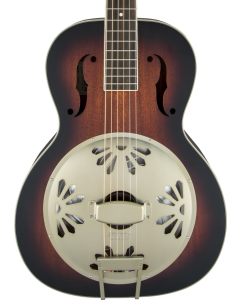 Gretsch G9240 Alligator Round-Neck, Mahogany Body Biscuit Cone Resonator Guitar. 2-Color Sunburst