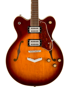 Gretsch G2622 Streamliner Center Block Double-Cut Guitar with V-Stoptail, Laurel Fingerboard, Broad’Tron BT-3S Pickups, Forge Glow