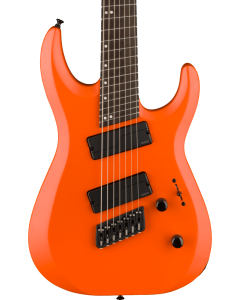 Jackson Pro Plus Series DK Modern HT7 MS Electric Guitar, Ebony Fingerboard, Satin Orange Crush