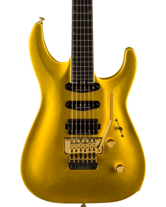 Jackson Pro Plus Series Soloist Electric Guitar SLA3, Ebony Fingerboard, Gold Bullion