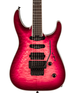 Jackson Pro Plus Series Soloist Electric Guitar SLA3Q, Ebony Fingerboard, Fuschia Burst