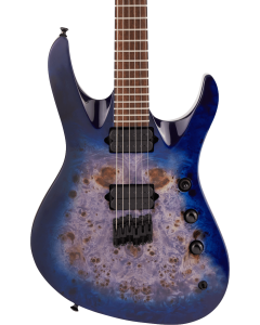 Jackson Pro Series Signature Chris Broderick Soloist Electric Guitar HT6P, Laurel Fingerboard, Transparent Blue
