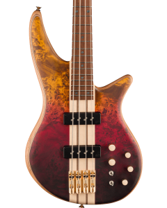 Jackson Pro Series Spectra Bass SBP IV, Caramelized Jatoba Fingerboard, Firestorm Fade TGF33