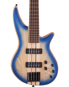 Jackson Pro Series Spectra Bass SBA V. Caramelized Jatoba Fingerboard, Blue Burst TGF33