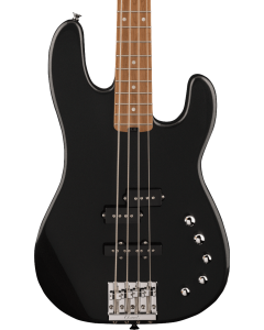 Charvel Pro-Mod San Dimas Bass PJ Electric Bass IV, Caramelized Maple Fingerboard, Metallic Black