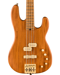 Charvel Pro-Mod San Dimas Bass PJ Electric Bass IV MAH, Caramelized Maple Fingerboard, Natural Mahogany