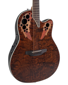 Ovation CE48P Celebrity Series Elite Plus Super Shallow Acoustic-Electric Guitar Tiger Eye