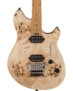 EVH Wolfgang WG Standard Electric Guitar. Exotic Poplar Burl, Baked Maple Fingerboard, Natural