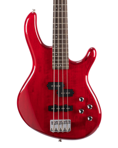 Cort ACTIONBASSPLUSTR Action Bass Guitar. Trans Red