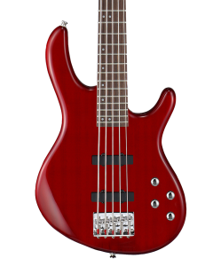 Cort ACTIONBASSVPLUSTR Action 5 String Bass Guitar. Trans Red