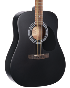 Cort AD810BKS Standard Series Acoustic Dreadnought Guitar. Black Satin