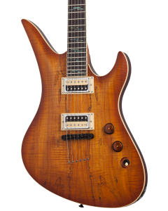 Schecter Avenger Electric Guitar. Exotic Spalted Maple.  TGF33