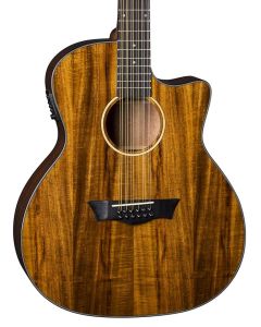 Dean AXS AX E KOA 12 Exotic Cutaway 12 String Acoustic Electric Guitar. Koa