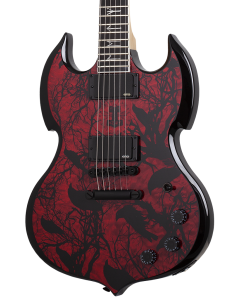 Schecter Barbarian Electric Guitar. Blood Raven