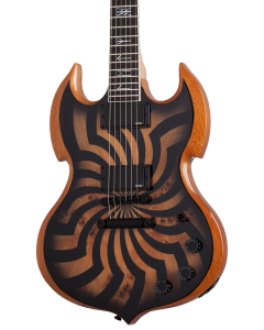 Schecter Barbarian Buzzsaw Electric Guitar. Charcoal Burst Buzzsaw