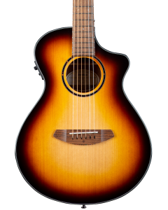 Breedlove Discovery S Companion Edgeburst CE Acoustic Electric Guitar. Red Cedar-African Mahogany