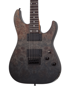 Schecter C-1 Standard Electric Guitar. Black Fade Burst Burl