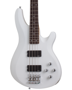 Schecter C-4 Deluxe Electric Bass. Satin White