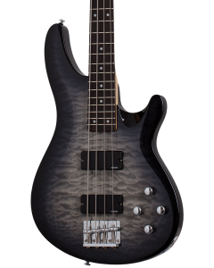 Schecter C-4 Plus Electric Bass Charcoal Burst